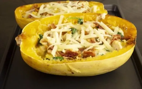 how to reheat spaghetti squash boats