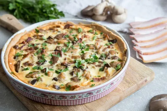 creamed spinach and mushrooms
