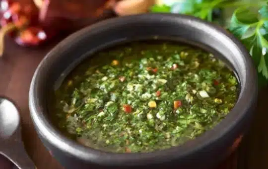 does freezing affect chimichurri