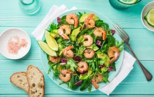 shrimp salad with pasta shells