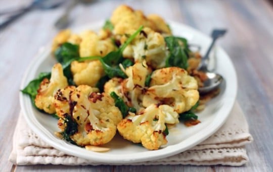 roast cauliflower with chili paste
