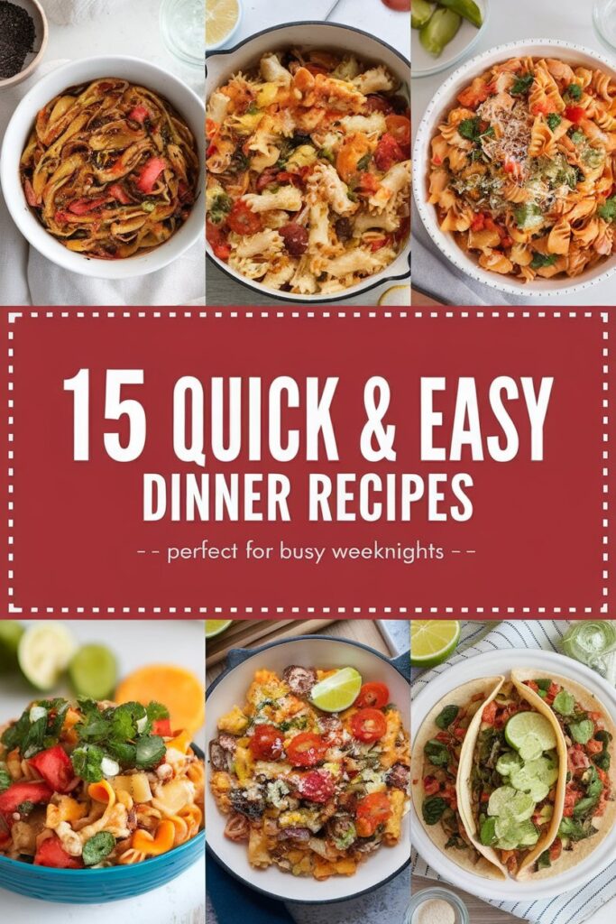 15 QUICK EASY DINNER RECIPES