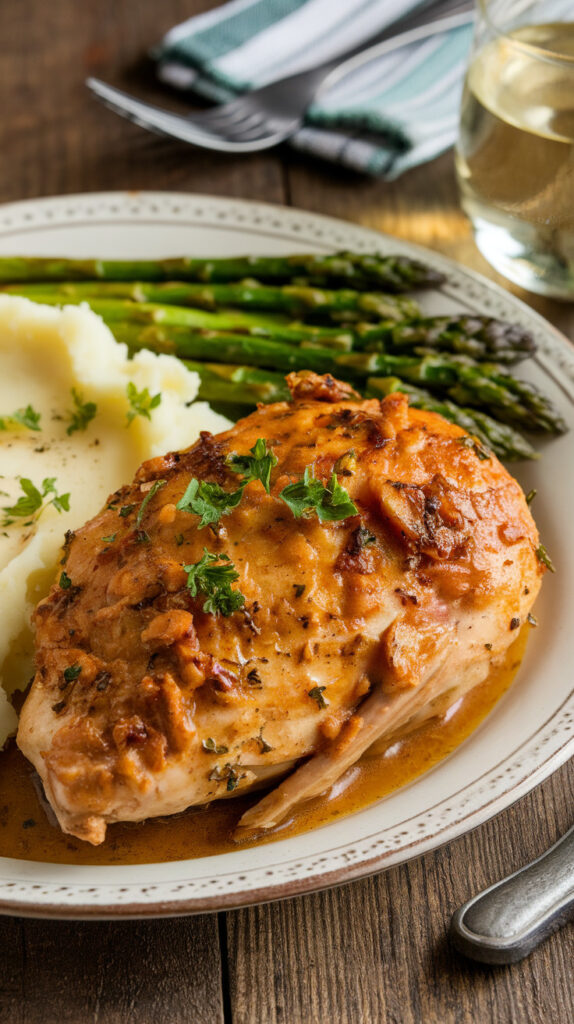 Slow Cooker Garlic Butter Chicken1